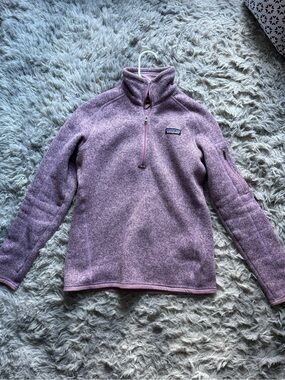 Patagonia Lavender Heather Quarter-Zip Fleece Pullover